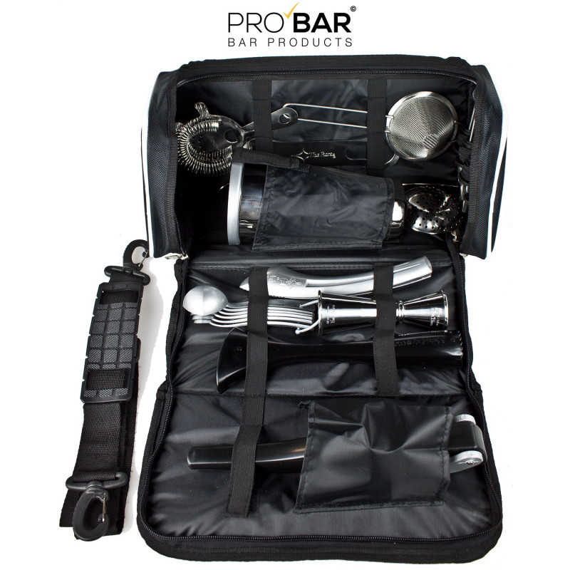 Leather Bartender Bag with Kit Bar Tools