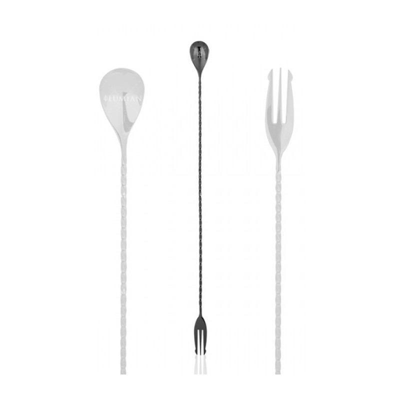 Lumian Luxury Bar Tools L0014 Trident fork Bar Spoon Professionale Placcato Oro 40 cm Acciaio Inox