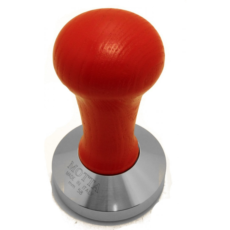 Professional Red Coffee Tamper with Flat Base