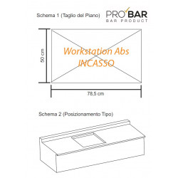 Work Station Abs Nero Metallizzato