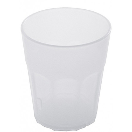 Medium Milk White Rocks Glass Polypropylene