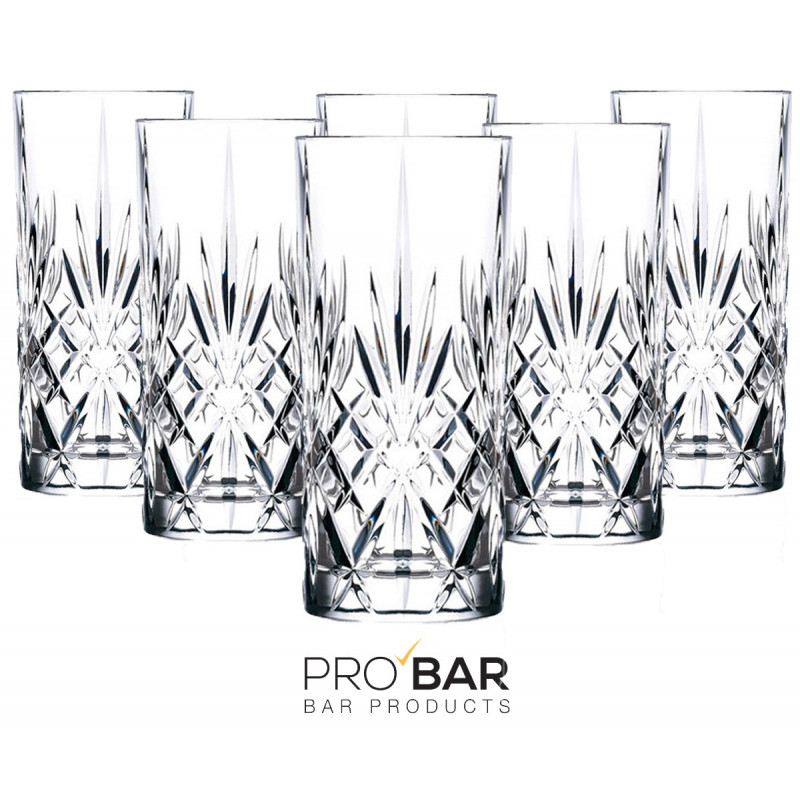 Crystal Melodia Old Fashioned Glasses (set of 6)