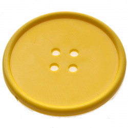 Yellow Button Coaster