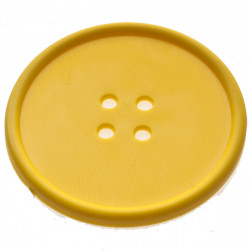 Yellow Button Coaster