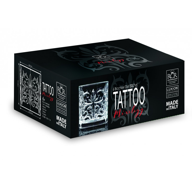 Tattoo Old Fashioned Glass Glassware