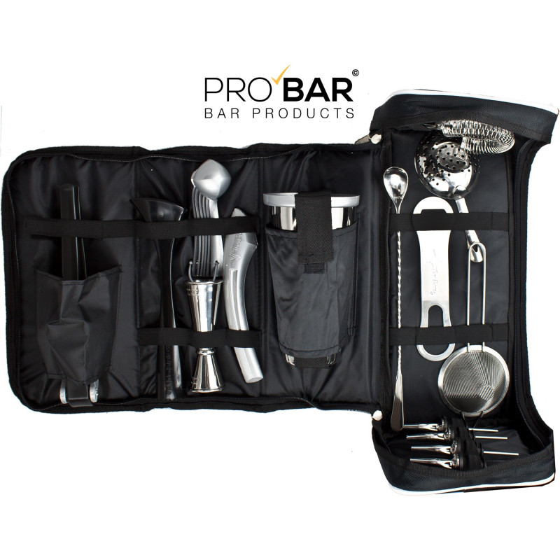 Faux Leather Bartender Bag with Kit