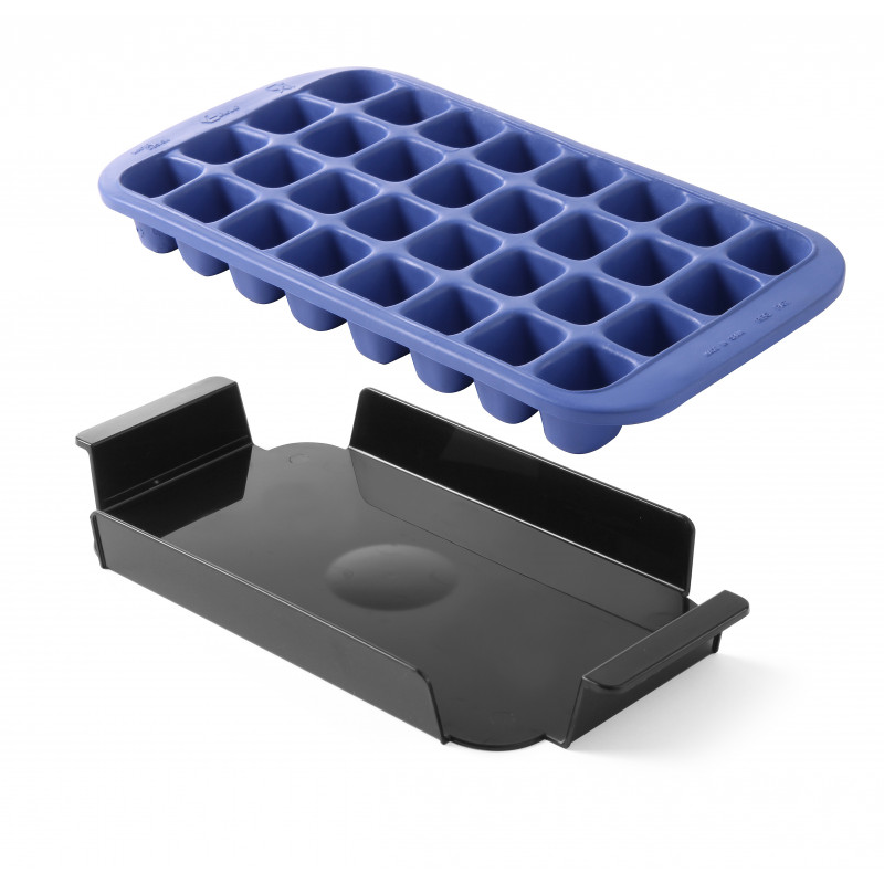 Black Ice Tray 4 Ice Shot Glasses