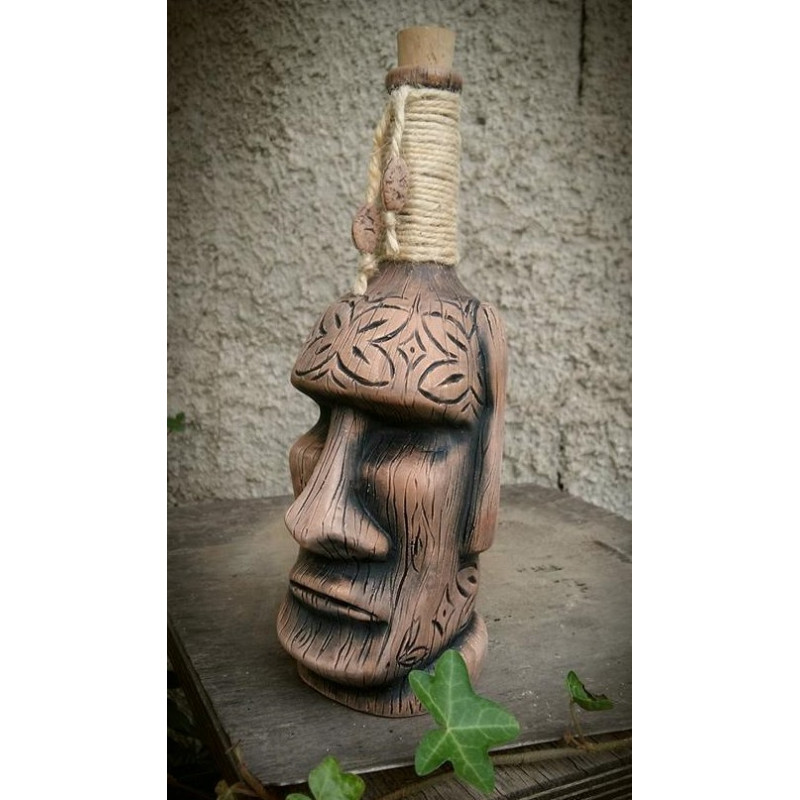 Tiki Moai Bottle