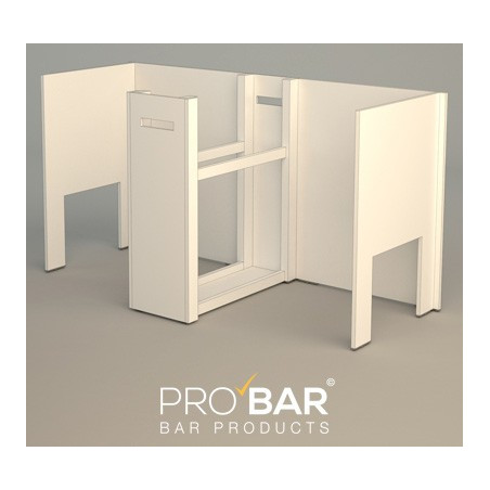 Bancone Cocktail richiudibile con Workstation