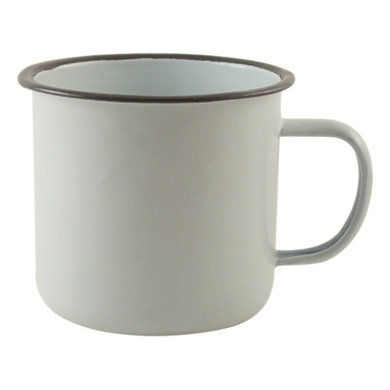 White Vintage Enamel Mug