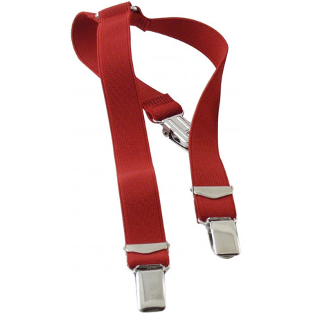 Elastic Red Suspenders