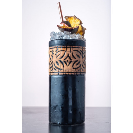 Black Tiki Tumbler