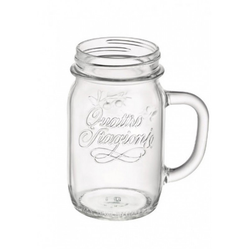 4 Seasons Mason Jar with Handle 40cl