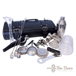 Luxury Leather Bartender Bag with Equipment