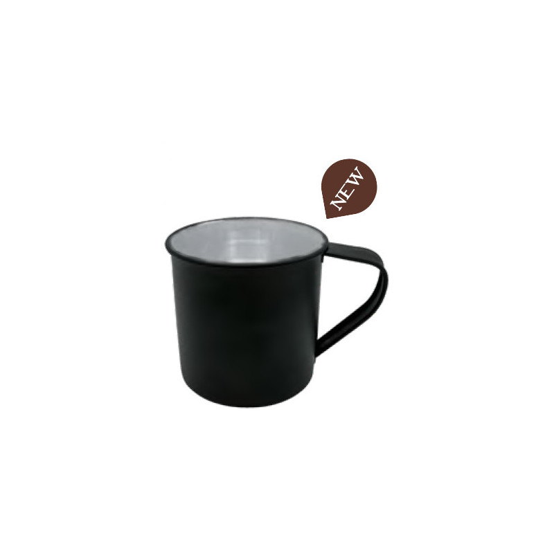 Black Vintage Enamel Mug