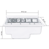 Grey Built-in Cocktail Workstation