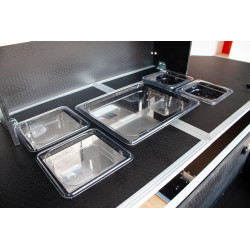 Portable Bartender Trolley Bar Counter