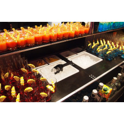 Portable Bartender Trolley Bar Counter