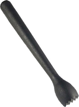Muddler 21 cm aus Polypropylen, Ansicht des Kopfes