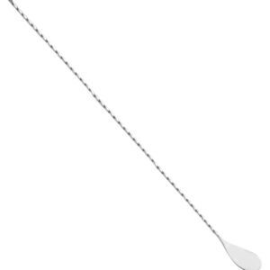 Barlöffel 30 cm aus Edelstahl mit gedrehtem Stiel