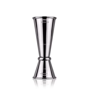 Jigger Japanese Lumian aus Edelstahl 18/10, 4 Größen, 5 Farben - Silber