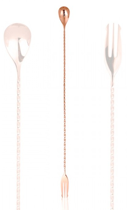 Barlöffel 40 cm mit Dreizack, vierte Ansicht