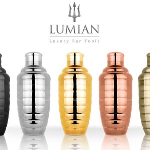 Cobbler Shaker Bomber Lumian 500 ml aus Edelstahl 18/10