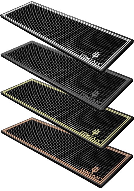Abtropfmatte Lumian 60 x 20 cm aus weichem Gummi