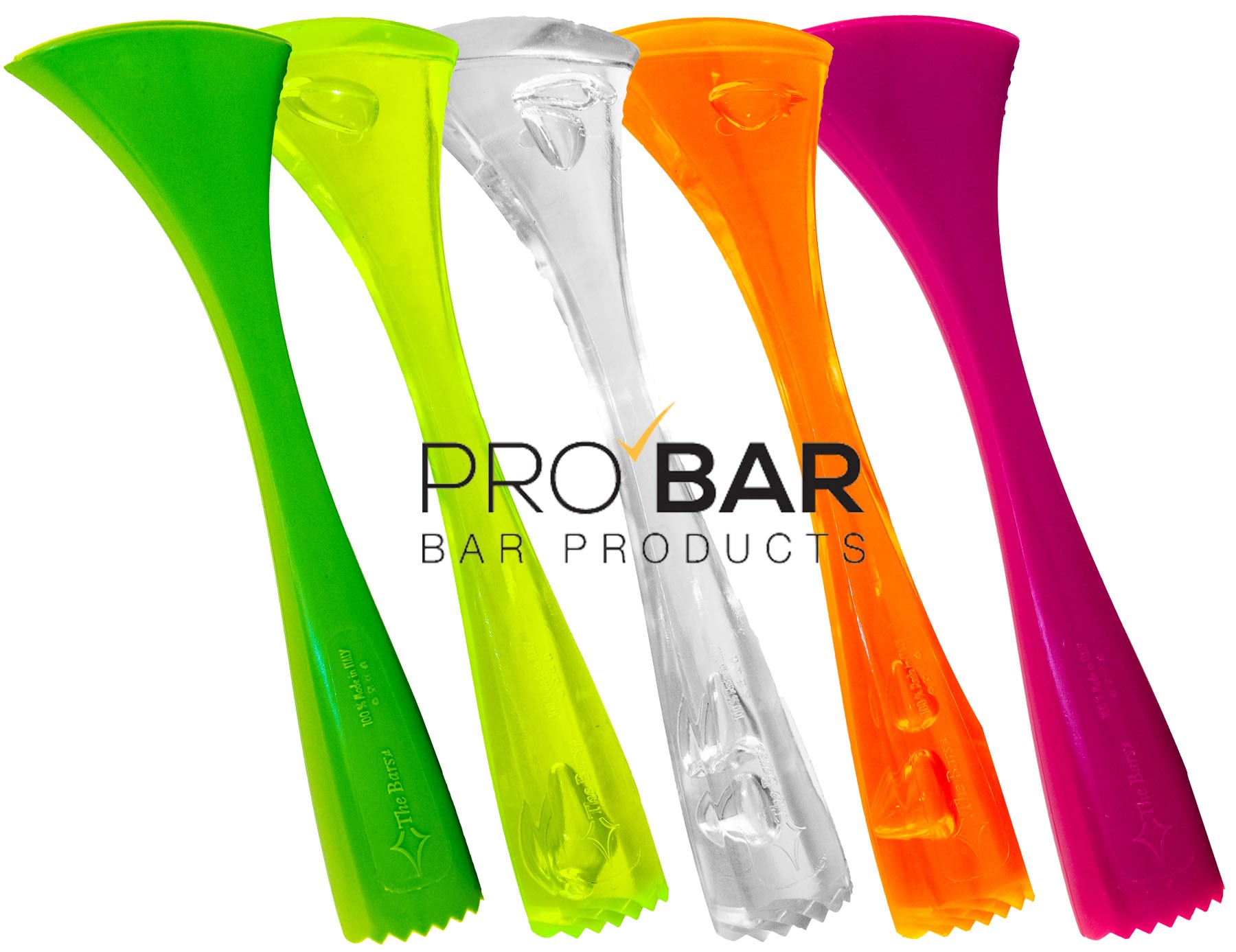 Muddler aus Polycarbonat, 21 cm, mit geriffeltem Kopf