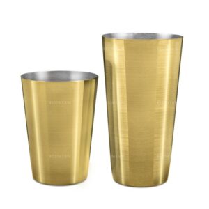 Boston Shaker Yokai, 28 und 18 oz aus Edelstahl, 5 Farben - Bronze