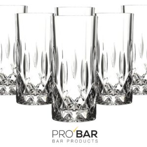 Longdrinkglas Opera 350 ml aus Kristallglas mit Dekor