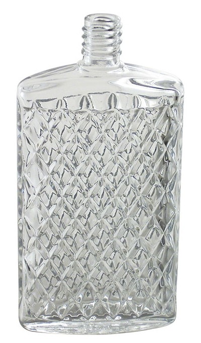 Yarai-Flasche aus geschliffenem Glas mit Stopfen