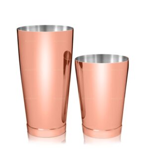 Boston Shaker Kenko Lumian, 28 und 18 oz, Edelstahl 18/10, 1 mm - Kupfer