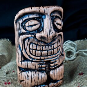 Tiki Mug Manawa 500 ml aus handbemalter Keramik, 15 cm hoch