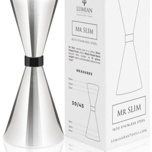 Jigger Mr Slim Black Ring aus Edelstahl mit schwarzem Ring in der Mitte