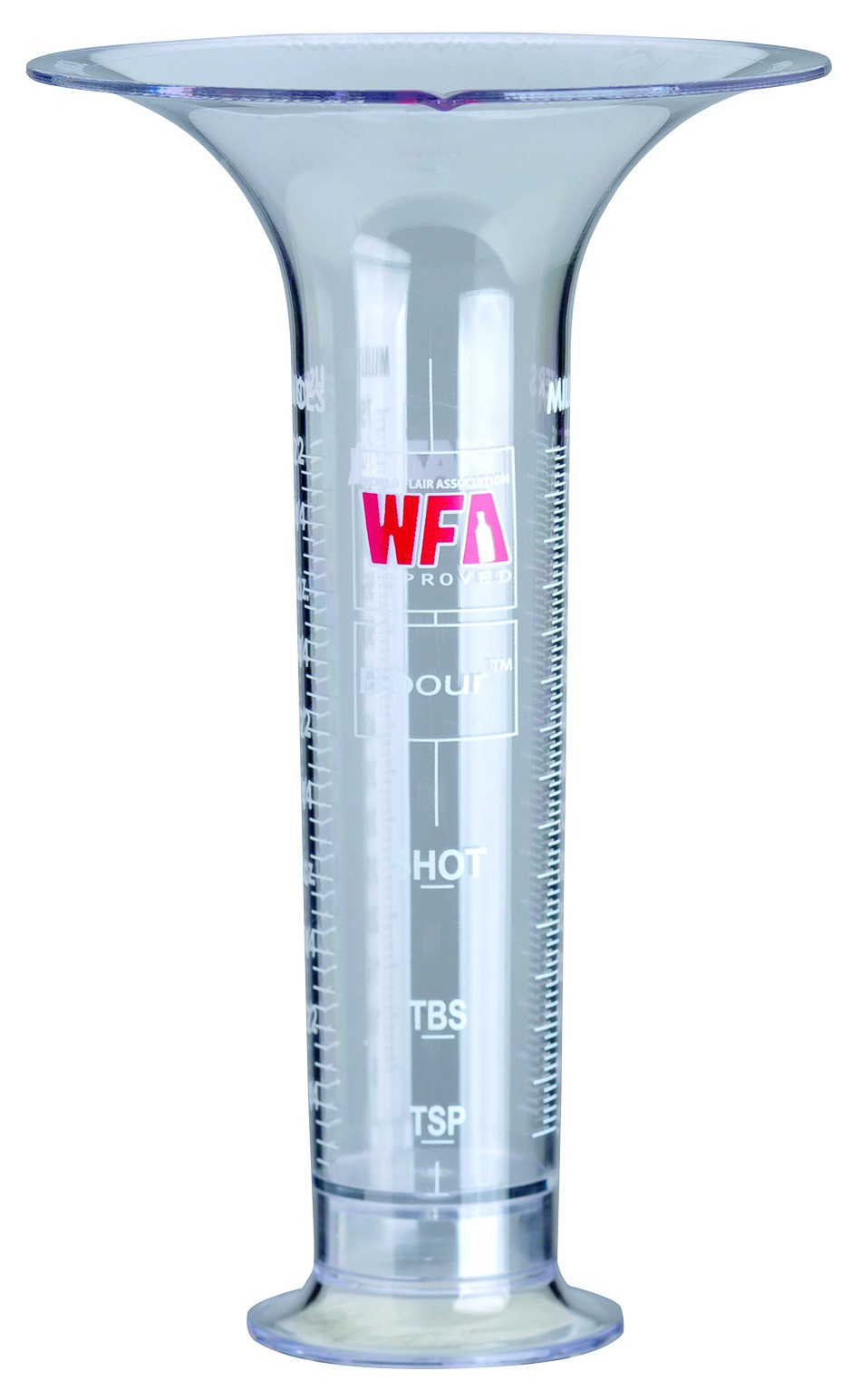 Pour Check 90 ml aus Polycarbonat mit Skala in Unzen und Millilitern