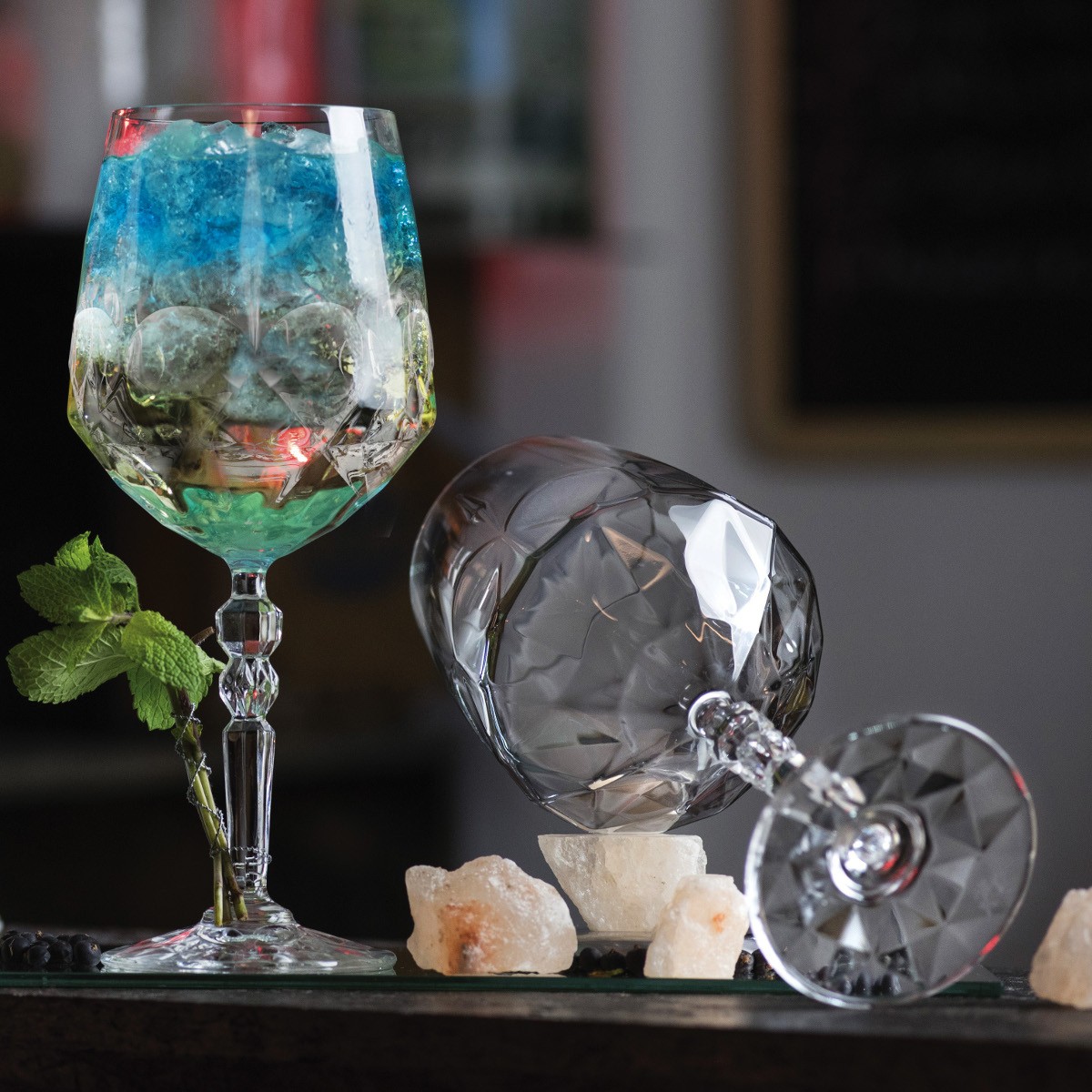 Gin Tonic Glas 660 ml, Ballonglas aus Kristallglas Luxion