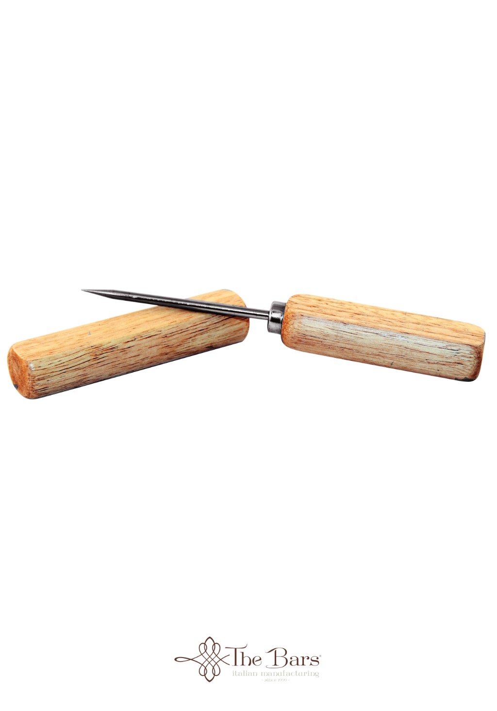 Eishammer aus Holz zum kontrollierten Brechen von Eiswürfeln