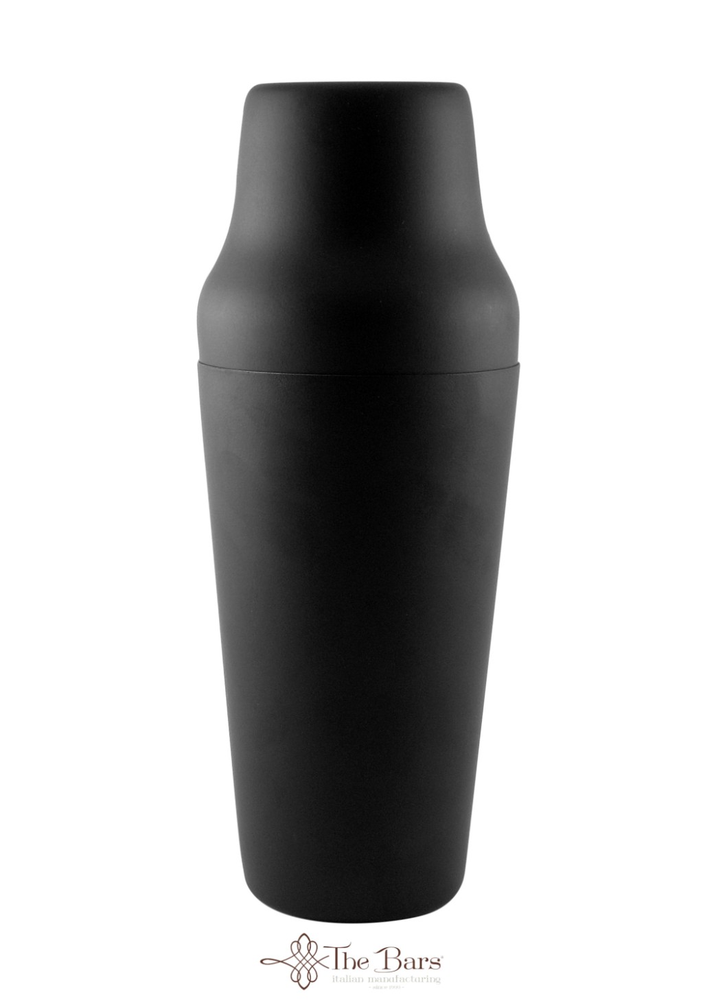 Shaker Parisienne 900 ml aus Edelstahl, schwarz matt, Becher und Deckel