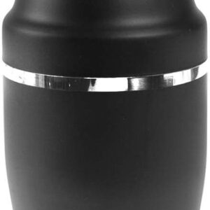 Cobbler Shaker 500 ml aus Edelstahl, schwarz matt, mit eingebautem Sieb und Deckel