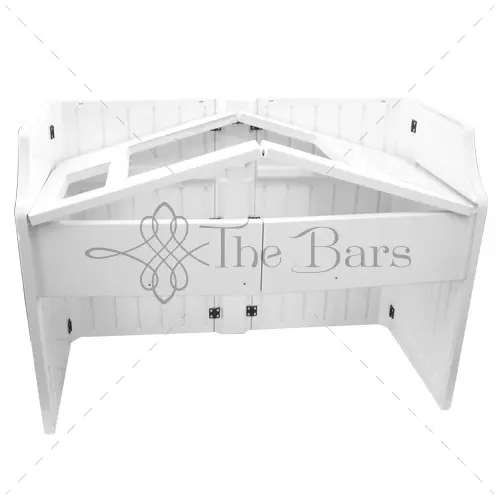 Bartheke Cocktail Workstation, Arbeitsfläche mit Ablaufgitter