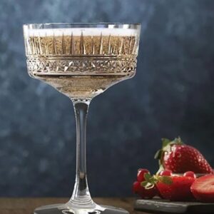 Cocktailglas Elysia 260 ml mit senkrechten Rillen und einer tiefen waagerechten Rille