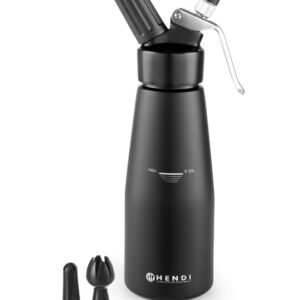 Sahnesiphon Aluminium schwarz 500 ml mit festem Ventil