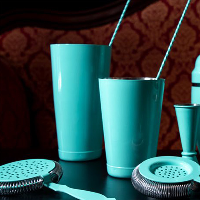 Boston Shaker Tiffany, 28 und 20 oz aus Edelstahl 18/10, gewichtet