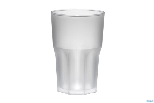 Trinkglas Kunststoff Granity Frost 400 ml aus SAN, weiß matt