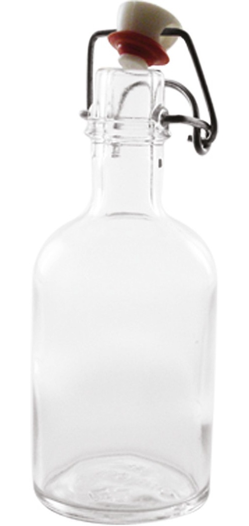 Bügelflasche 100 ml aus Glas mit Dichtung und Bügelverschluss