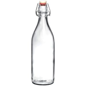 Bügelflasche 500 ml aus Glas mit Bügelverschluss und Dichtung