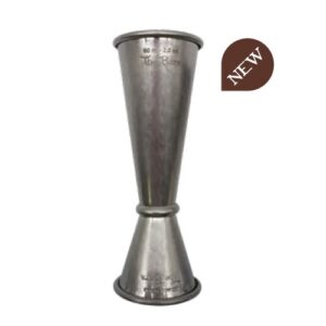 Jigger Vintage Pro 30/60 ml aus Edelstahl, mit Markierungen innen