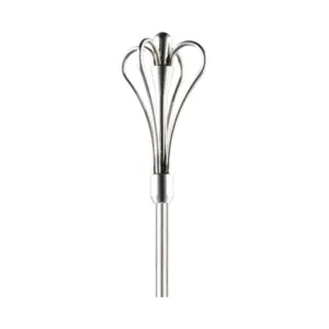 Barlöffel Swizzle glatt von The Bars mit Krone aus vier Bögen und rundem, glattem Stiel, 45 cm