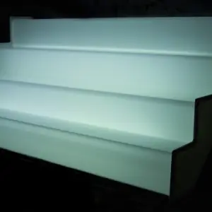 Flaschenregal mit LED, 1 Meter, vier Stufen, hinterleuchtet
